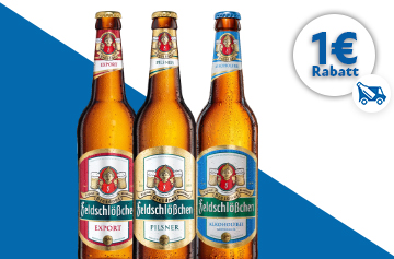 Feldschlößchen Dresden Biere 1 Euro Rabattaktion .- 